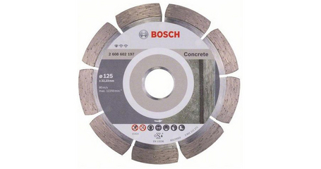 Алмазный круг 125х22 мм по бетону сегмент. STANDARD FOR CONCRETE BOSCH