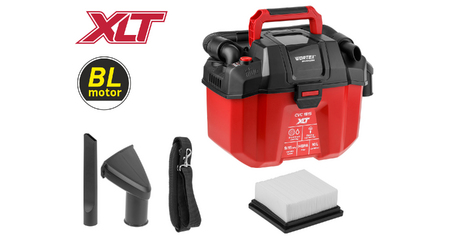 Аккум. пылесос WORTEX CVC 1815 в кор. ALL1 XLT SOLO БЕСЩЁТ., 18 В, 9-15 кПа, 10 л, строительный