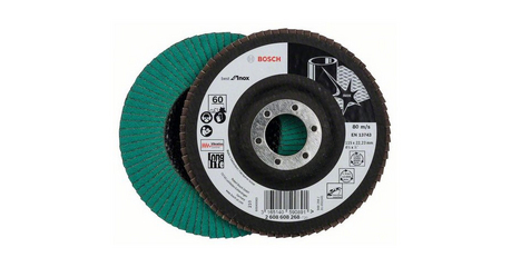 Круг лепестковый 115х22.2 мм P60 плоский BEST FOR INOX BOSCH