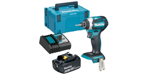 Аккум. шуруповерт MAKITA LXT DTD 154 Z MAKPAC + АКЦИЯ (1 аккумулятор, зарядное)