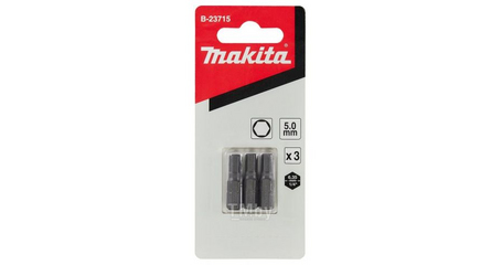 Насадка HEX5.0, 25 мм, C-form, 3 шт. MAKITA