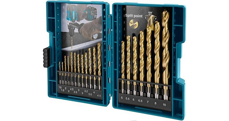 Набор сверл по металлу HSS-TiN Economy 1.5-10 мм (19 шт) MAKITA