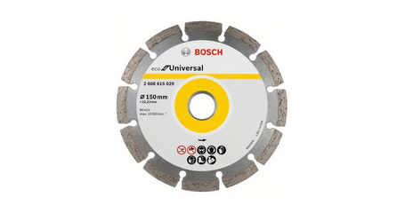 Алмазный круг 150х22 мм универс. сегмент. ECO UNIVERSAL BOSCH