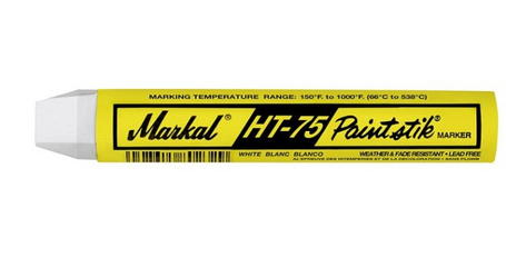 Маркер промышленный HT 75 Heat Stik MARKAL БЕЛЫЙ