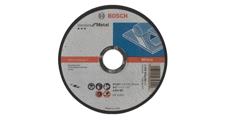 Круг отрезной 125х1.6x22.2 мм для металла Standart BOSCH