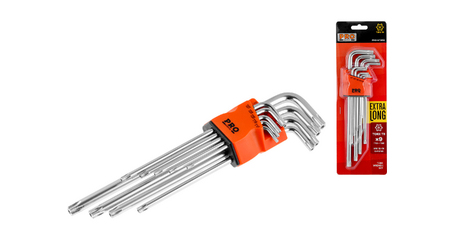 Набор ключей Torx T10-T50 9шт экстрадлинных PRO STARTUL (PRO-87309)