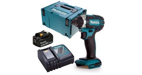 Аккум. шуруповерт MAKITA LXT DTD 152 Z MAKPAC + АКЦИЯ (1 аккумулятор, зарядное)