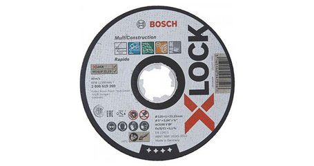 Круг отрезной 125х1.0x22.2 мм универс. Multi X-LOCK BOSCH