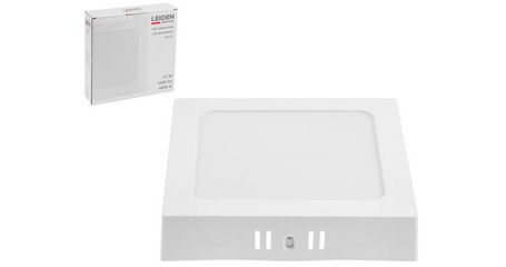 Светильник светодиодный накладной квадрат 12 Вт 4000К, IP44 SFS-S LEIDEN ELECTRIC