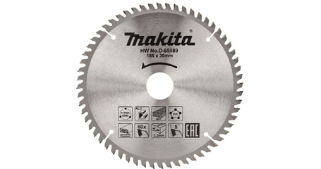Диск пильный 185х30 мм 60 зуб. универсальный MAKITA