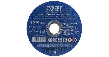 Круг отрезной 125х1.4x22.2 мм для металла и нерж. стали EXPERT STARTUL