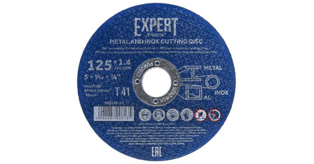 Круг отрезной 125х1.4x22.2 мм для металла и нерж. стали EXPERT STARTUL