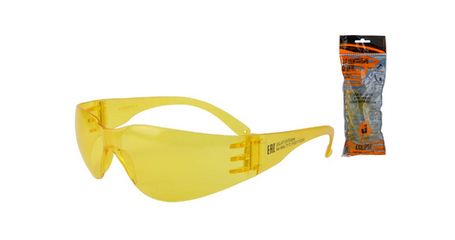 Очки открытые JETA SAFETY Eclipse янтарные