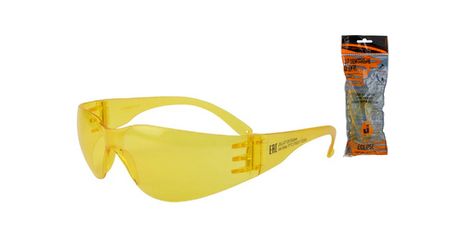 Очки открытые JETA SAFETY Eclipse янтарные