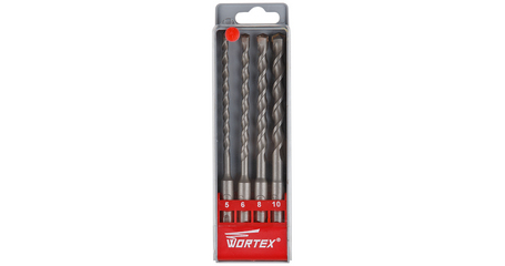Набор буров (сверл) SDS-plus 4 шт. WORTEX