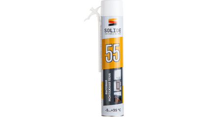 Пена монтажная бытовая всесезонная SOLIDE Foam 55 (750мл)