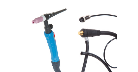 Горелка сварочная TIG WGT-17V (4м, 150А, разъем 10-25, вентиль) SOLARIS