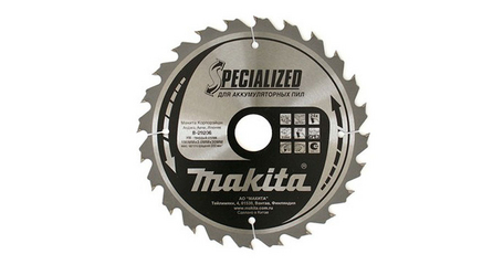 Диск пильный 190х30 мм 24 зуб. по дереву (для аккум. инстр.) MAKITA