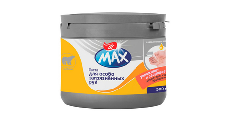 Паста для рук с очищиющим эффектом для особо загрязненных рук с вазелиновым маслом Dr. Max 500г.