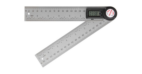 Угломер-линейка электронный WORTEX DAR 2000 в кор. +-0,2°, 200 мм