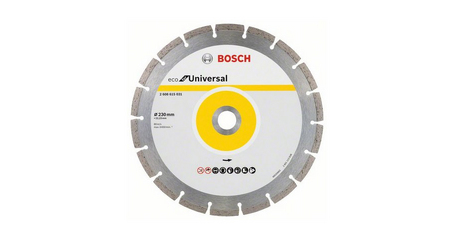 Алмазный круг 230х22 мм универс. сегмент. ECO UNIVERSAL BOSCH