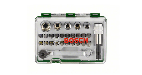 Набор бит/торц.ключей с ключом-трещоткой 27шт BOSCH