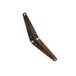 Кронштейн с ребром жесткости 100х125 мм коричневый STARFIX
