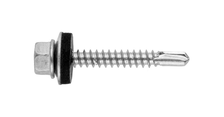 Саморез кровельный 6.3х38 мм цинк, шайба с прокл., PT3 (200 шт в карт. уп.) STARFIX