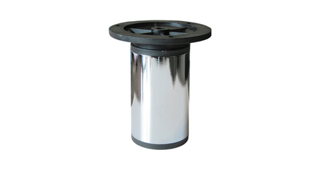 Опора мебельная круглая d50 100-120 мм, хром STARFIX
