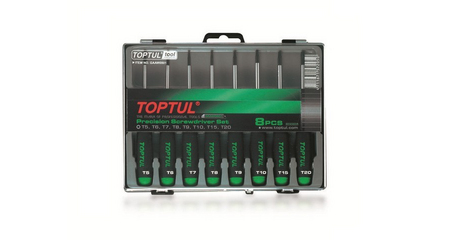 Набор отверток д/точн.работ TORX 8шт T5-T20 TOPTUL