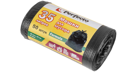 Мешки для мусора Formula, 35 л, 50 шт., PERFECTO LINEA