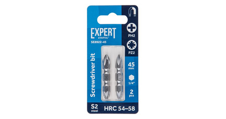 Насадка крестообразная PH2-PZ2 45мм  2шт EXPERT STARTUL (SE8922-45)