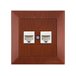 Розетка компьютерная 2xRJ45 (Cat6, скрытая) вишня, DARIA, MUTLUSAN