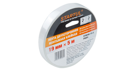 Лента двухсторонняя монтажная клейк. 19ммх5м STARTUL PROFI (ST9048-19-5)
