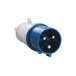 Вилка силовая 32А 220В 3 pin 2P+PE IP44 IEK