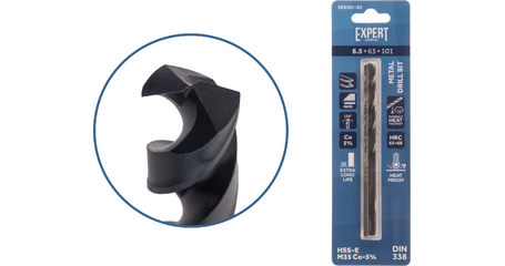 Сверло по металлу ц/х 6.5х63х101 мм HSS-Co Black EXPERT STARTUL