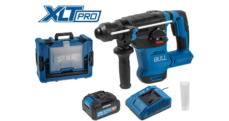 Аккум. перфоратор BULL CBH 1826 Xcase, XLTpro, БЕСЩЕТ., 18 В, 2.6 Дж, 26 мм, 1x4 А*ч, з/у