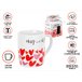 Кружка керамическая, в кор., 350 мл., LOVE HEARTS-2, PERFECTO LINEA