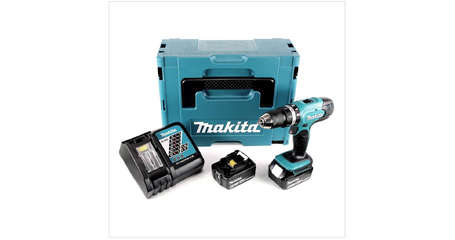 Аккум. ударная дрель-шуруповерт MAKITA LXT DHP 453 RTJ MAKPAC