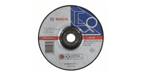 Круг обдирочный 180х6x22.2 мм для металла BOSCH