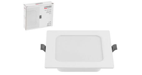 Светильник светодиодный встраиваемый квадрат 6 Вт 4000К, IP44 RS-S LEIDEN ELECTRIC