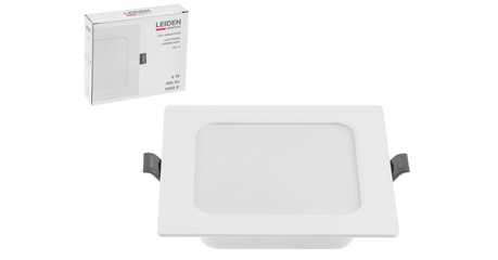 Светильник светодиодный встраиваемый квадрат 6 Вт 4000К, IP44 RS-S LEIDEN ELECTRIC