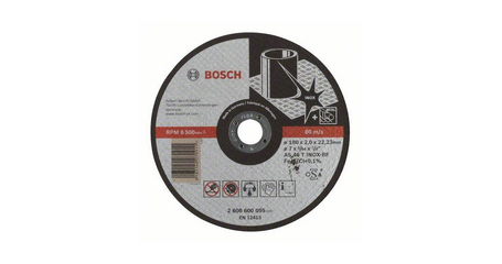 Круг отрезной 180х2.0x22.2 мм для нерж. стали Expert BOSCH