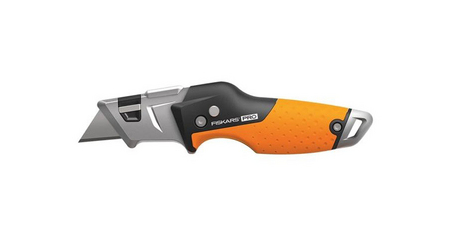 Нож строительный складной, со сменным лезвием CarbonMax FISKARS