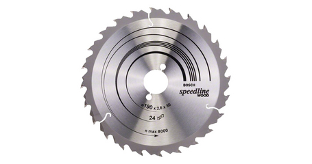 Диск пильный 190х30 мм 24 зуб. по дереву SPEEDLINE WOOD BOSCH