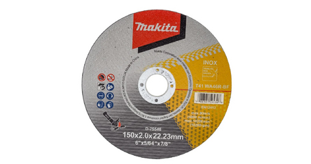 Круг отрезной 150х2x22.23 мм для стали/нержавеющей стали плоский WA46R MAKITA