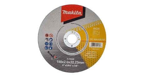 Круг отрезной 150х2x22.23 мм для стали/нержавеющей стали плоский WA46R MAKITA