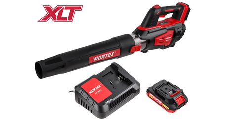 Аккум. воздуходувка WORTEX BB 2018 D ALL1 XLT SET 18 В, 2 Ач акб, макс.объём 570 м куб/ч