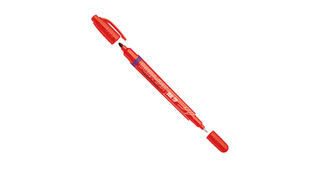 Маркер промышл. перманентный двухсторонний красный MARKAL DURA INK DUAL TIP