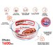 Форма из жаропрочного стекла, 1.6 л, круглая, 230х210х60 мм, PERFECTO LINEA